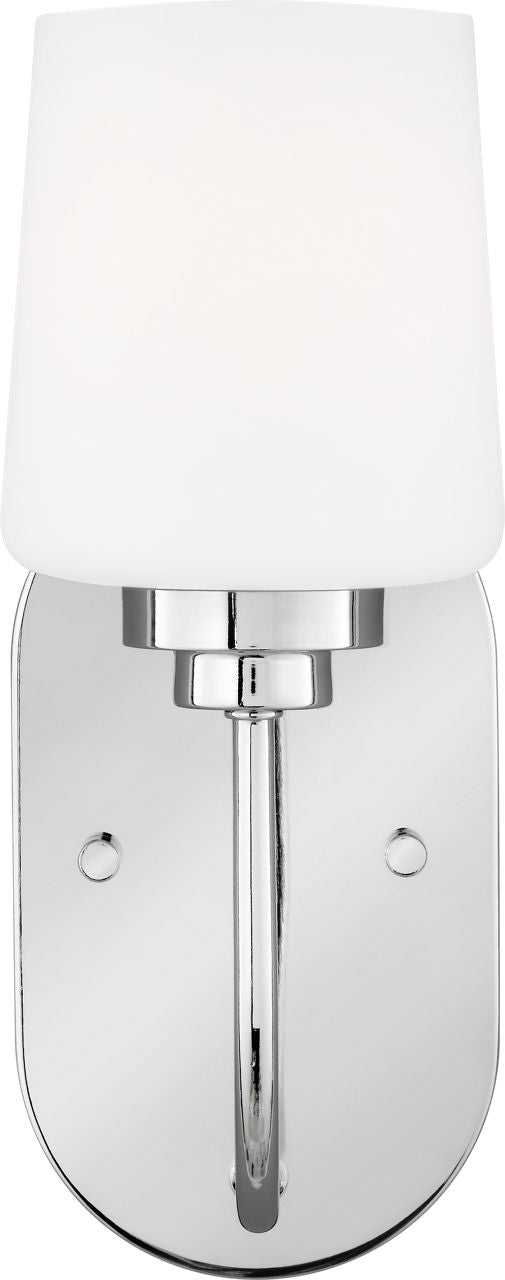 Generation Lighting Windom 1 light chrome bath vanity wall light