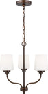 Generation Lighting Windom 3 light bronze chandelier ceiling light