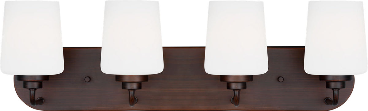 Generation Lighting Windom 4 light bronze bath vanity wall light