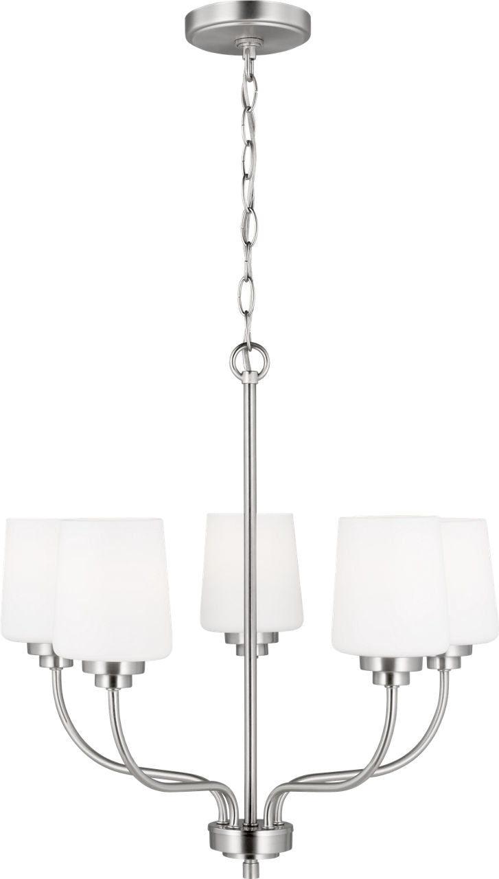 Generation Lighting Windom 5 light brushed nickel chandelier ceiling light