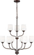 Generation Lighting Windom 9 light bronze chandelier ceiling light