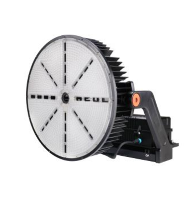 MaxLite SHF1200H-40MLYRPC Sports/high Output Flood Light 1200W, 220-480V, 20K Surge Protector, Medium (40 Degrees), 4000K, Black, Yoke, Nema 3-Pin Photocell Receptacle