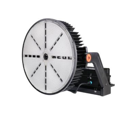 MaxLite SHF1200H-50MLYRPC Sports/high Output Flood Light 1200W, 220-480V, 20K Surge Protector, Medium (40 Degrees), 5000K, Black, Yoke?, Nema 3-Pin Photocell Receptacle