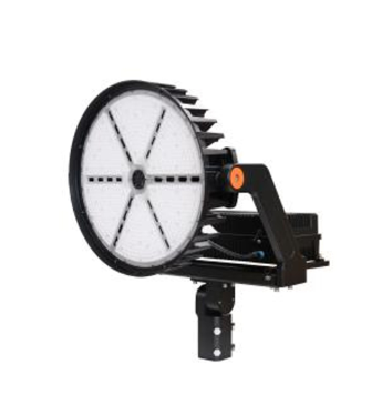 MaxLite SHF1200H-50NLKRPC Sports/high Output Flood Light 1200W, 220-480V, 20K Surge Protector, Narrow (20 Degrees), 5000K, Black, Knuckle Slipfitter, Nema 3-Pin Photocell Receptacle