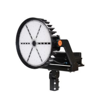 MaxLite SHF1200U-40MNLKRPC Sports/high Output Flood Light 1200W, 120-277V, 10K Surge Protector, Medium Narrow (30 Degrees), 4000K, Black, Knuckle Slipfitter, Nema 3-Pin Photocell Receptacle