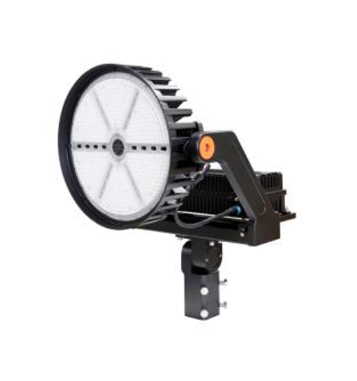 MaxLite SHF515U-40NLKRPC Sports/high Output Flood Light 515W, 120-277V, 10K Surge Protector, Narrow (30 Degrees), 4000K, Black, Knuckle Slipfitter?, Nema 3-Pin Photocell Receptacle