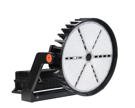 MaxLite SHF620U-50NLYTA LED Sports High Output Flood Light 620W, 120-277V, 10K Surge Protector, Narrow Lens (20 Degrees), 5000K, Black, Yoke - TAA