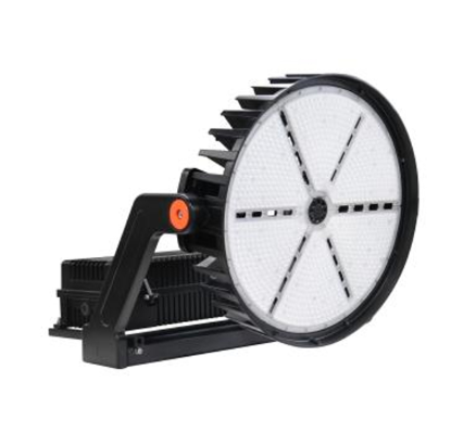 MaxLite SHF620U-40WLYRPC Sports/high Output Flood Light 620W, 120-277V, 10K Surge Protector, Wide (80 Degrees), 4000K, Black, Yoke?, Nema 3-Pin Photocell Receptacle