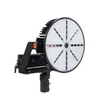 MaxLite SHF620U-50NLKRPC Sports/high Output Flood Light - 620W, 120-277V, 10K Surge Protector, Narrow (20 Degrees), 5000K, Black, Knuckle Slipfitter, Nema 3-Pin Photocell Receptacle