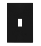 Enerlites SI8811-BK 1-Gang Screwless Blank Wall Plate Child Safe Blank Device Outlet Cover, Black Finish