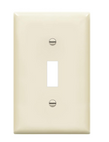 Enerlites SI8811-LA 1-Gang Screwless Blank Wall Plate Child Safe Blank Device Outlet Cover, Light Almond Finish