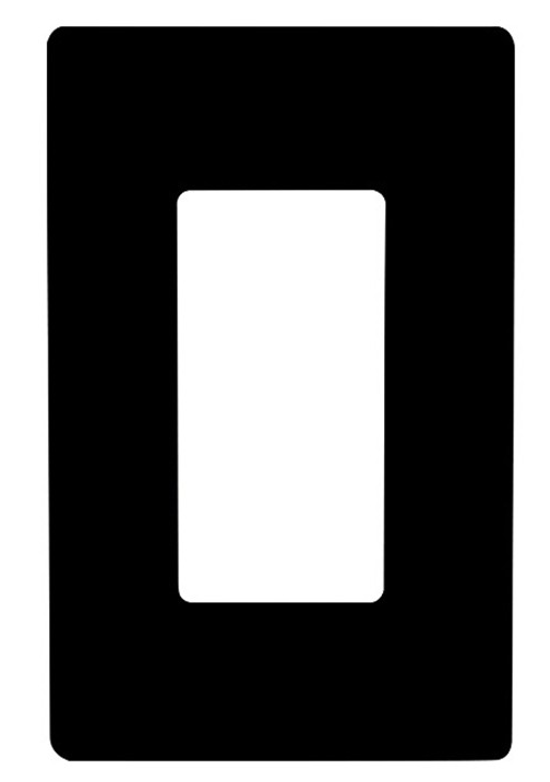 Enerlites SI8831-BK One-Gang Decorator Wall Plate, Black