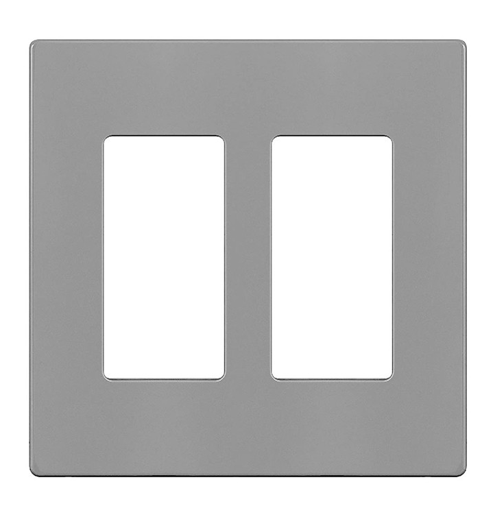 Enerlites SI8832-GY Gray 2 GANG DECORATOR WALL PLATE