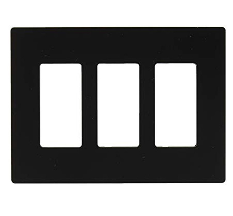 Enerlites SI8833-BK BLACK 3 GANG DECORATOR WALL PLATE
