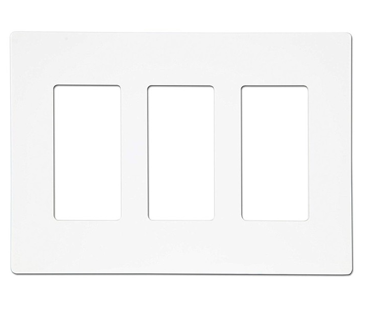 Enerlites SI8833-W WHITE 3 GANG DECORATOR WALL PLATE