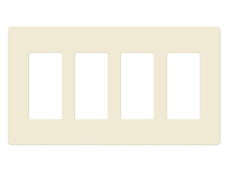 Enerlites SI8834-LA LIGHT ALMOND 4 GANG DECORATOR WALL PLATE