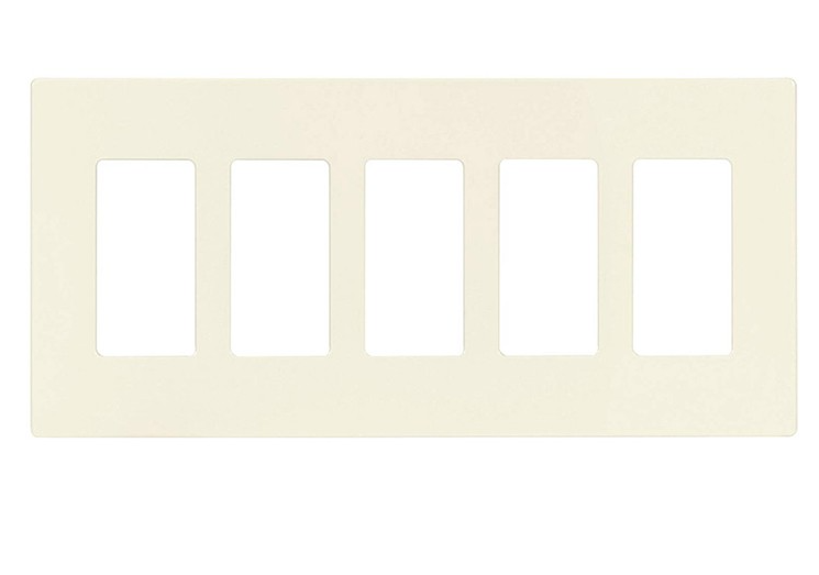 Enerlites SI8835-LA LIGHT ALMOND 5 GANG DECORATOR WALL PLATE