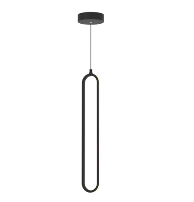 AFX Lighting SIEP24LAJD1BK Sienna 24" Led Pendant Light - 27k / 3k / 35k / 4k / 5k - 120v - Black Finish