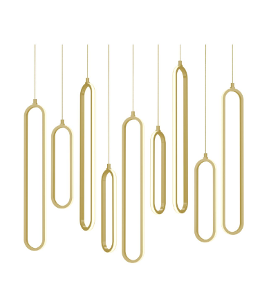 AFX Lighting SIEP99LAJD1GDLNR9 Sienna 36 Inch LED Linear Pendant Light, Watt 135W, Selectable 5CCT, Gold Finish