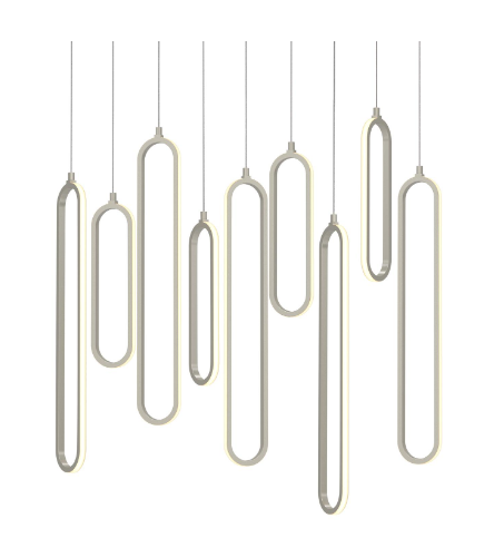 AFX Lighting SIEP99LAJD1NPLNR9 Sienna 36 Inch LED Linear Pendant Light, Watt 135W, Selectable 5CCT, Painted Nickel Finish