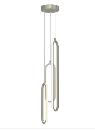 AFX Lighting SIEP99LAJD1NPRND3 Sienna 3-Light Led Pendant Light - 27k / 3k / 35k / 4k / 5k - 120v - Painted Nickel Finish