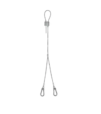EnvisionLED SK-20FT-Y-LC-CB 20-ft, Carabiner Suspension Kit, Adjustable Length, Steel