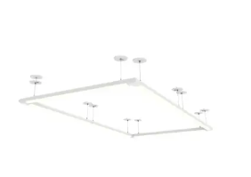 EnvisionLED SK-12FT-CPR-1WR-BL 12-ft Suspension Kit, Single Wire, for Tubular Linear Fixtures, Black