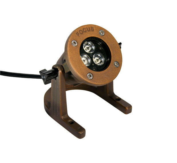 Focus Industries SL33NL LED Underwater Light - Bottom Cord Entry - No Lamp - Socket: GU5.3 Bi-Pin