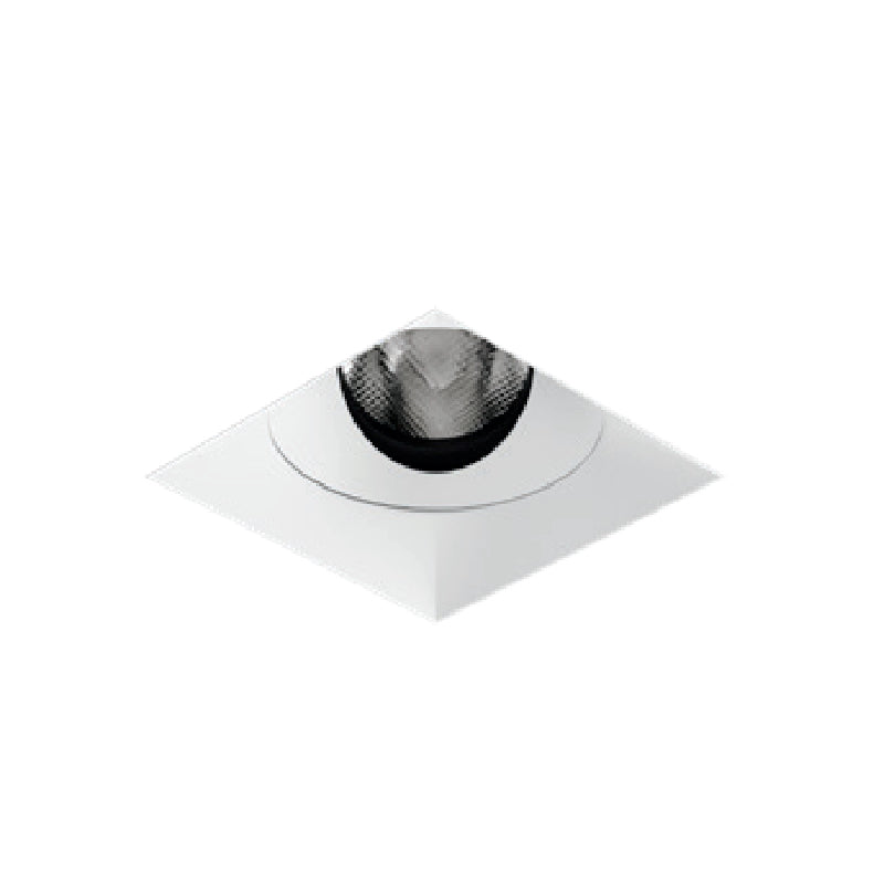 Visual Comfort Architectural ENCL2SRL-L12927AN-S ENTRA CL 2" 12W LED Square Flangeless Adjustable Remodel Downlight – 2700K – Satin Silver Reflector – Non-IC Airtight Housing