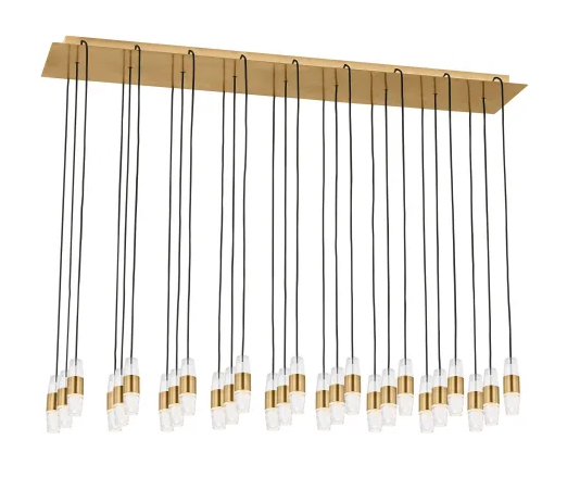 Visual Comfort Architectural SLCH38727NB-277 Sean Lavin Lassell 27 Light 12.6 inch Natural Brass Chandelier Ceiling Light in 277V, 2700K, 97.2W