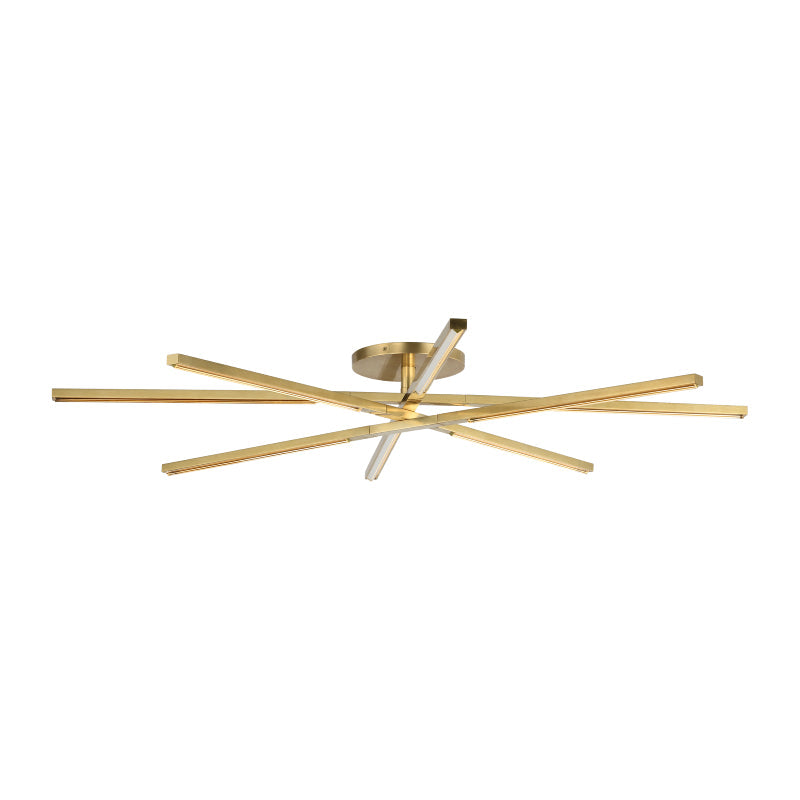 Visual Comfort Architectural SLFM56527CCHAB Modern Sean Lavin Cityscape X-Grande 60" LED Flush Mount Ceiling light  CCT 2700K - Finish Antique Brass