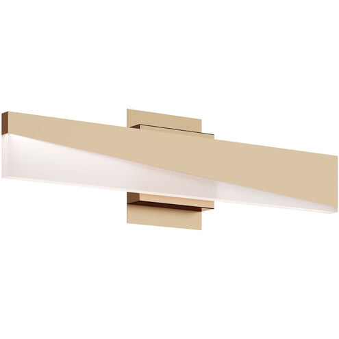 AFX Lighting SLNV2403LAJUDLB Slant LED 24 inch Vanity Light Wall Light Antique Brass Finish