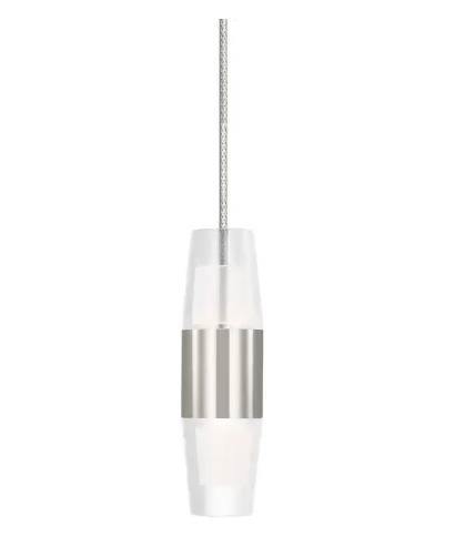 Visual Comfort Architectural SLPD395FJ27N Sean Lavin Lassell Freejack 1 Light 12V Polished Nickel Low-Voltage Pendant Ceiling Light, 3.6W, 2700K