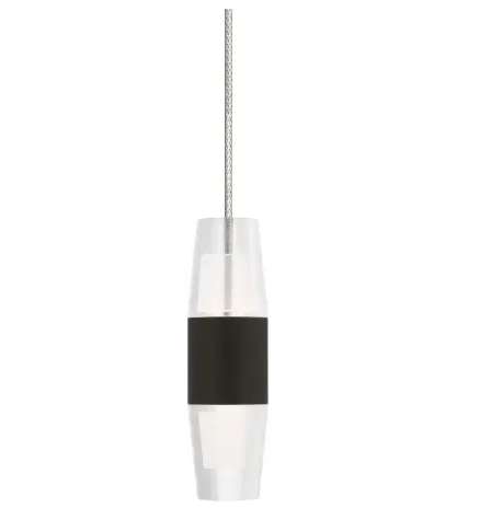 Visual Comfort Architectural SLPD395MO27BZ Sean Lavin Lassel Monoraill 1 Light 12V Bronze Low-Voltage Pendant Ceiling Light, 3.6W, 2700K