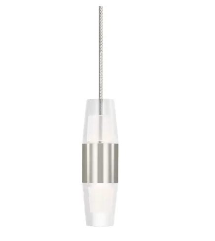 Visual Comfort Architectural SLPD395MP27N Sean Lavin Lassell Monopoint 1 Light 120V Polished Nickel Low-Voltage Pendant Ceiling Light, 3.6W, 2700K