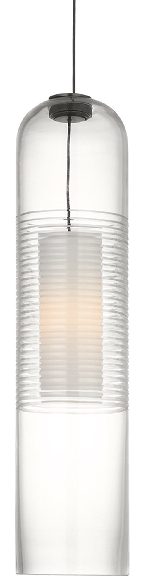 Visual Comfort Architectural SLPD771MPBZCG 14.6” Leano Pendant, Wattage 4W, Color Temperature 2700K, Bronze Finish