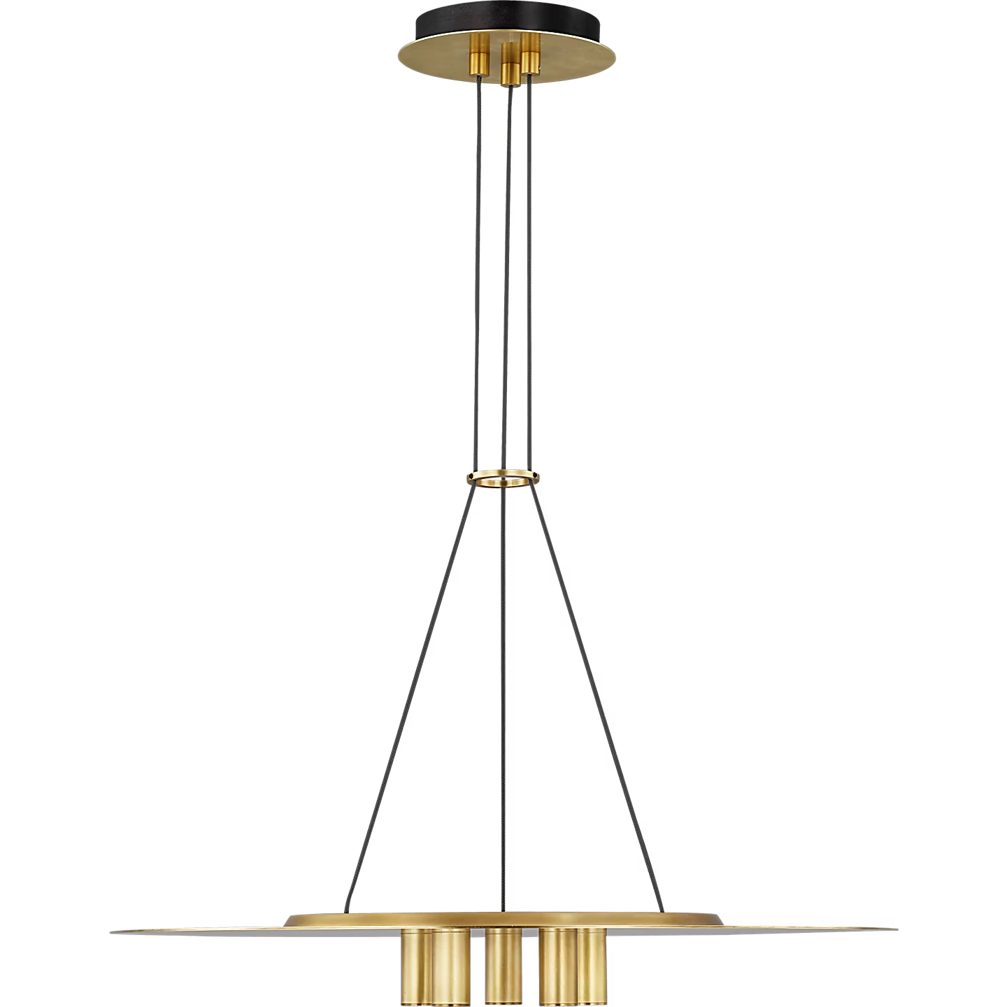 Visual Comfort Modern Collection 700TDPNT22NB-LED930-277 LED 22" Pendant 841 277V 3000K 90 CRI Natural Brass