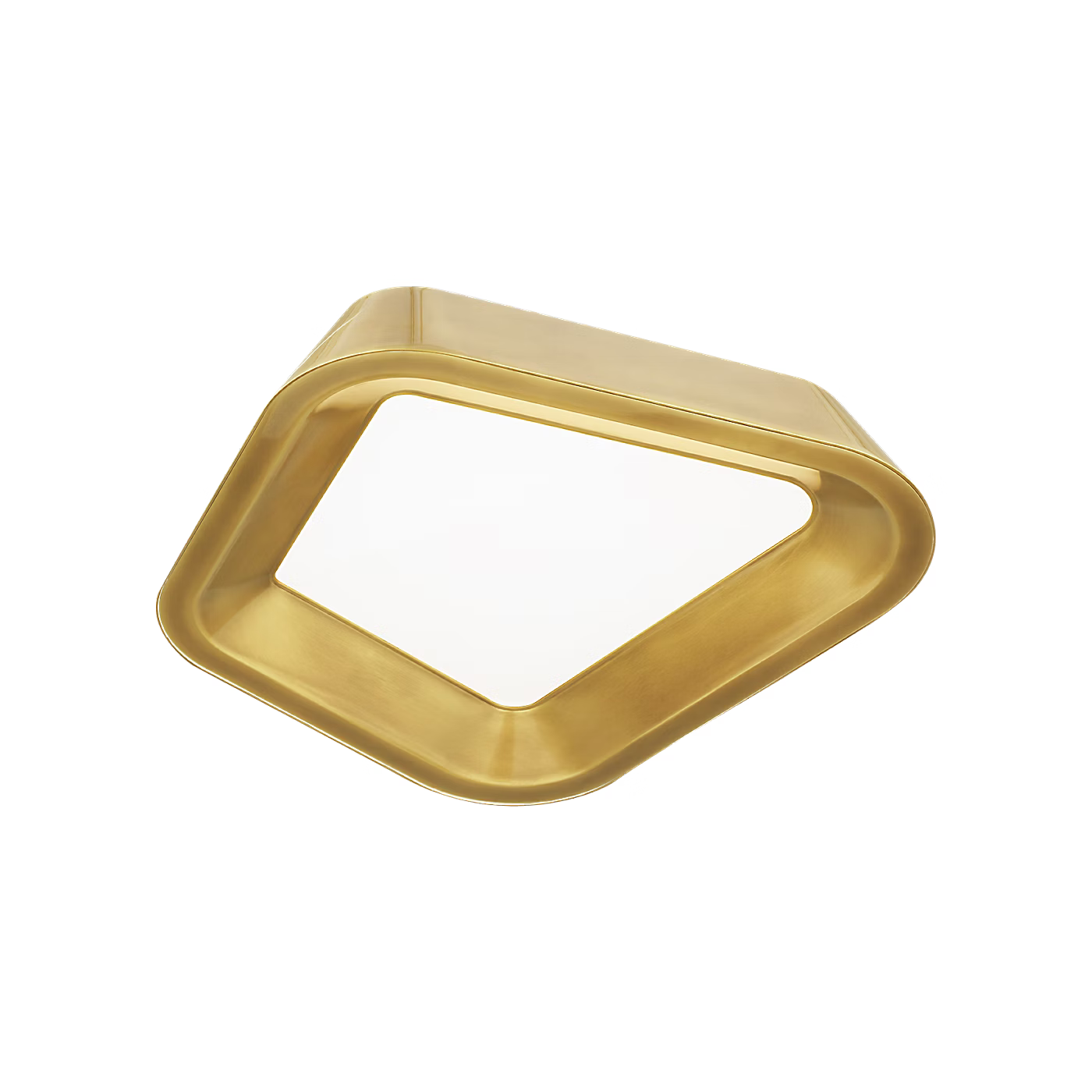 Visual Comfort Modern Collection 700FMRHNSBR-LED930 Sean Lavin Rhonan 13.3" 34W 3000K LED Flush Mount Natural Brass