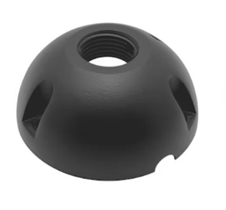EnvisionLED SM-1/2-BR-MBL Brass 1/2" Surface Mount, Matte Black