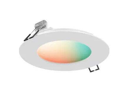 DALS Lighting SM-PNL4WH Smart Home 4" LED Canless Recessed Fixture - Full RGB + Adjustable Color Temperature