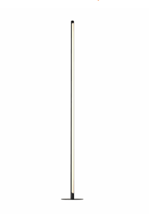 DALS Lighting SM-STFL50-BK DALS Connect 50" Tall LED Column Smart Floor Lamp
