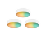 DALS Lighting SM-UPK3 Pack of (3) 3" LED Puck Light Kit - Full Color RGB+CCT (2700K - 6500K) and Smart Home Enabled