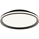 AFX Lighting SNAF16LAJD1BK 16" 36W LED Sona Flush Mount, 2300 lm, CCT Select, 120V, Black Finish