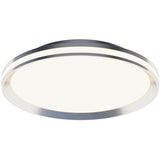 AFX Lighting SNAF16LAJD1SN 16" 36W LED Sona Flush Mount, 2300 lm, CCT Select, 120V, Satin Nickel Finish