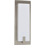 AFX Lighting SNS041007LAJUDSN 9W LED Sinclair Wall Sconce, CCT Selectable, 120V-277V, Satin Nickel Finish