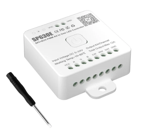 Lotus LED Lights SP630E Universal PWM + SPI Controller for RGBTW Strips