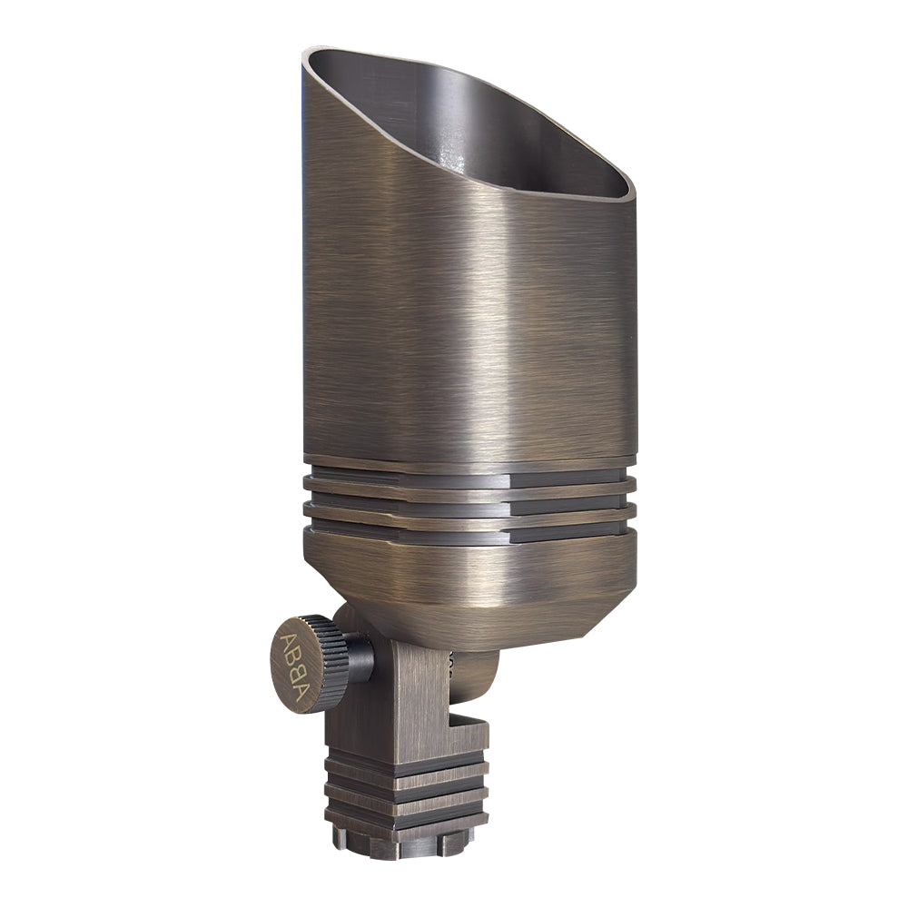 ABBA Lighting USA SPB03-NB 4.44″ Heavy Duty Cast Brass Spot Light - Finish: Natural Brass