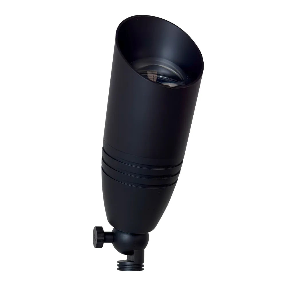 ABBA Lighting USA SPB06-Bk  6.5″ Heavy Duty Cast Brass Smart Landscape Spot Light - Finish: Black