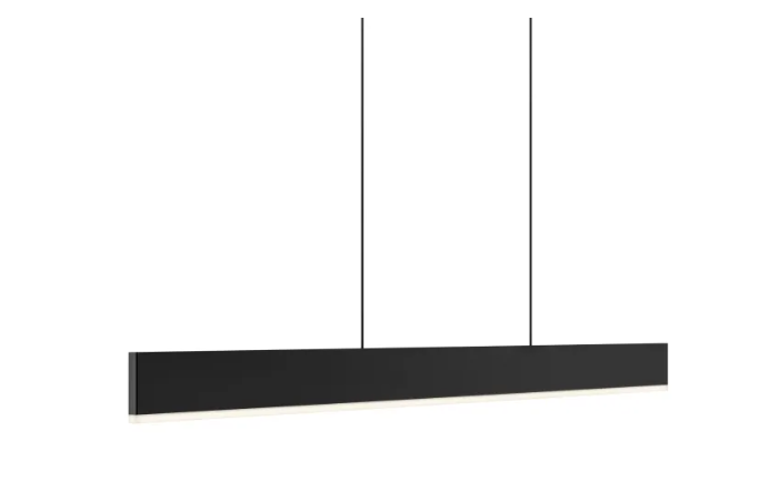 DALS Lighting SPD48-CC-BK 48" Wide LED Linear Chandelier Light, 3000K/ 4000K/5000K, 1530lm