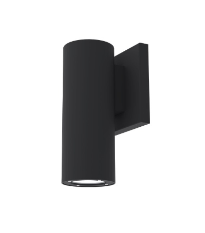 American Lighting SPKPL-VLTS-RGBTW-BK Spektrum+ 12W RGB + CCT Tunable Volta LED Outdoor Sconce - 27K-6K - 400 Lumens - 120V